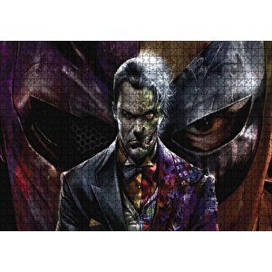 İki Yüzlü Joker Görseli Puzzle Yapboz Mdf Ahşap 1000 Parça