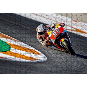 Honda Repsol Turuncu Kırmızı Motorsiklet Puzzle Yapboz Mdf Ahşap 255 Parça