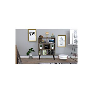 Mobilya Gezegeni Lumy Kitaplık - Ceviz - 105 Cm