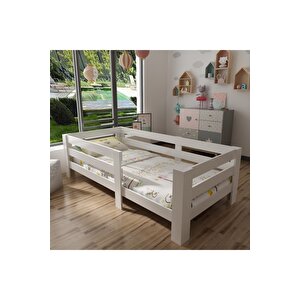 Montessori̇ Karyola - X2009- Beyaz-90x190cm Yatak Uyumlu