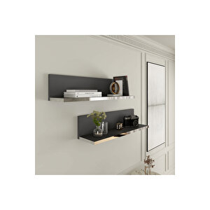 Li̇fe Duvar Rafi 60 Cm Antrasi̇t Gümüş
