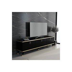 Life Tv Ünitesi Siyah Altın 210 Cm Genişlik Z3002 Z3002 Syh Altın