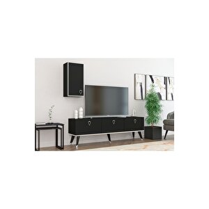 Hermes Tv Ünitesi 150 Cm Siyah-gümüş