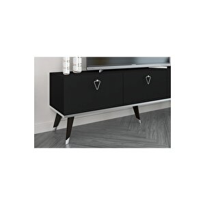 Hermes Tv Ünitesi 150 Cm Siyah-gümüş