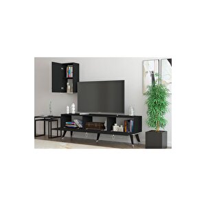 Hermes Tv Ünitesi 150 Cm Siyah-gümüş