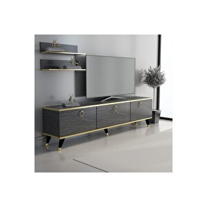 Life Tv Ünitesi Bendır Mermer-altın 210 Cm Genişlik Z3002