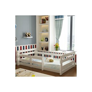 Montessori̇ Karyola - U9 - Beyaz -90x190cm Yatak Uyumlu