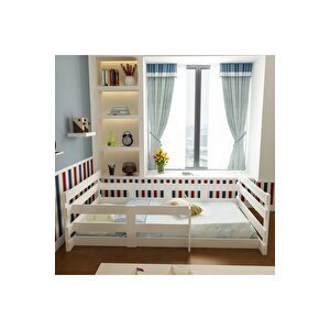 Montessori̇ Karyola - U9 - Beyaz -90x190cm Yatak Uyumlu