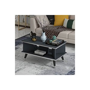 Galipol Orta Sehpa 80 Cm Antrasit - Gümüş