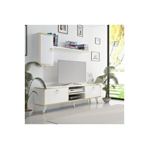 Directory Tv Ünitesi Efes Mermer Altın 160 Cm