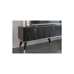 Hermes Tv Ünitesi 150 Cm Bendir-gümüş