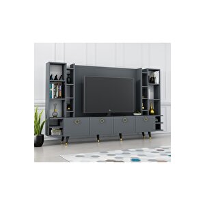 Antrasit Pastel Tv Ünitesi Renk 220 Cm X2125
