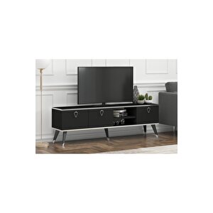 Luna Tv Ünitesi 160 Cm Siyah-gümüş