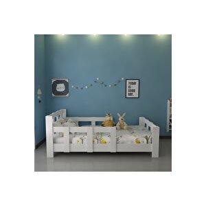 Montessori̇ Karyola - W41- Beyaz-90x190cm Yatak Uyumlu