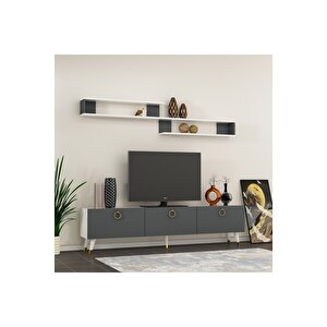 Line Tv Ünitesi Beyaz-antrasit 180 Cm - X3132