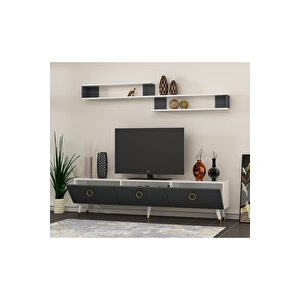 Line Tv Ünitesi Beyaz-antrasit 180 Cm - X3132