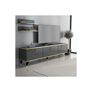 Bendır Mermer - Altın Elite Gold Tv Ünitesi 180 Cm Z2003