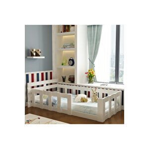 Montessori̇ Karyola - U11- Beyaz-90x190cm Yatak Uyumlu