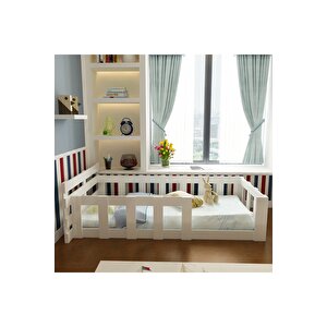 Montessori̇ Karyola - U11- Beyaz-90x190cm Yatak Uyumlu