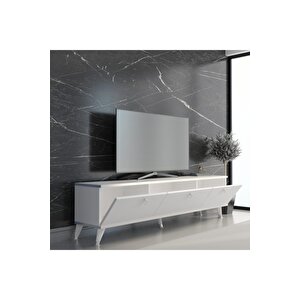Beyaz Gümüş Elite Gold Tv Ünitesi 180 Cm Z2001