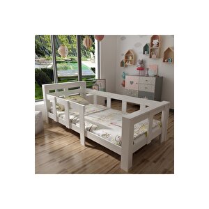 Montessori̇ Karyola - X2006- Beyaz-90x190cm Yatak Uyumlu