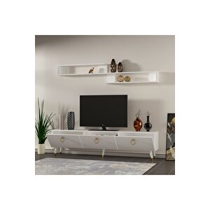 Lahey Tv Ünitesi Parlak Beyaz 150 Cm X2132