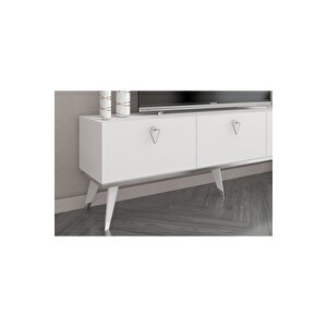 Hermes Tv Ünitesi 150 Cm Beyaz-gümüş
