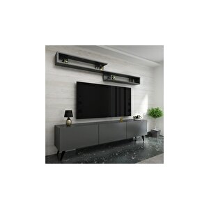 Ideal Tv Ünitesi X2032 Antrasit Renk 150 Cm