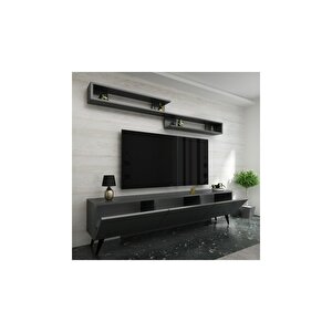 Ideal Tv Ünitesi X2032 Antrasit Renk 150 Cm