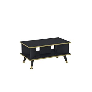 Galipol Orta Sehpa 80 Cm Antrasit-altın