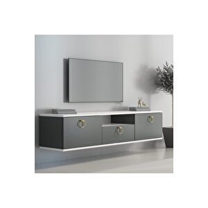 Wall Tv Ünitesi 150 Cm Beyaz Antrasit