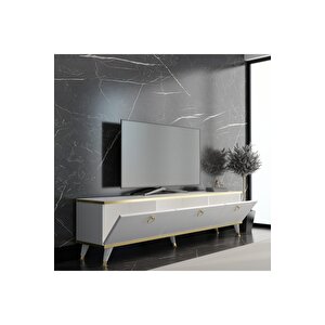 Gold Tv Ünitesi Beyaz Gold 210 Cm Genişlik Z3001