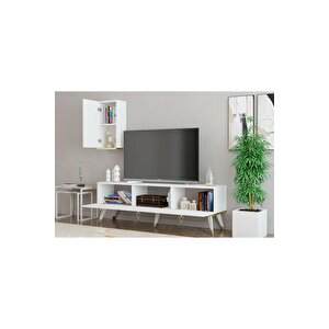 Hermes Tv Ünitesi 150 Cm Beyaz-altın