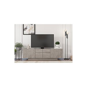 Elanor Tv Ünitesi 160 Cm Retro Gümüş