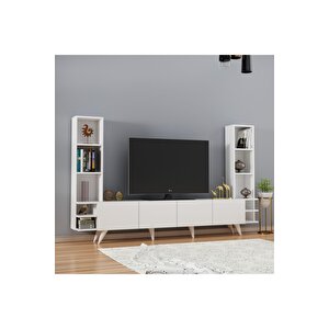 Large Tv Ünitesi Beyaz - 223 Cm