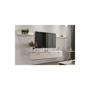 Bella Tv Ünitesi 150 Cm Beyaz-gümüş