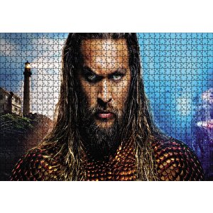 Aquaman Keskin Bakışlar Puzzle Yapboz Mdf Ahşap 1000 Parça