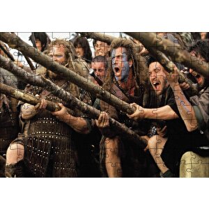 Braveheart Özgürlük Savaşçıları Puzzle Yapboz Mdf Ahşap 120 Parça