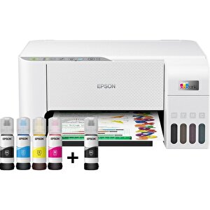 Ecotank L3256 Renkli Tanklı Yazıcı Baskı-tarama- Kopya - (usb, Wifi, Wi-fi Direct) + Ori̇ji̇nal Epson Mürekkep C11cj67411