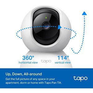 Tp-link Tapo C210 360 Derece 2k Uhd Yatay/dikey Hareketli Wi-fi Güvenlik Kamerası