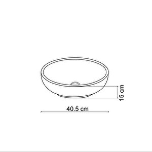 Tezgah Üstü Çanak Lavabo E-6008 Desenli̇