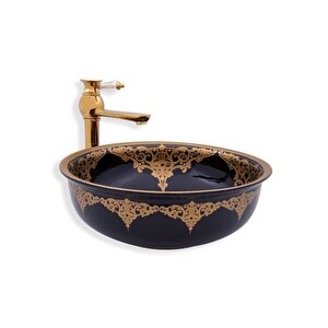 Tezgah Üstü Çanak Lavabo E-7021 Si̇yah