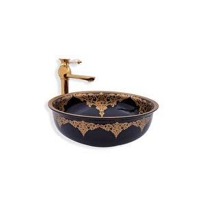 Tezgah Üstü Çanak Lavabo E-7021 Si̇yah