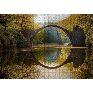 Rakotz Köprüsü Görseli Puzzle Yapboz Mdf Ahşap 500 Parça