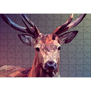 Geyik Dijital Mozaik Puzzle Yapboz Mdf Ahşap 120 Parça
