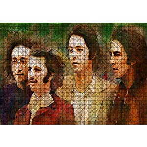 The Beatles Duvar Boyama Puzzle Yapboz Mdf Ahşap 1000 Parça