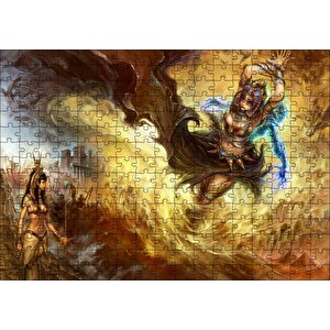 Afrikalı Tanrıça Ve Kadın Savaşçı Puzzle Yapboz Mdf Ahşap 255 Parça