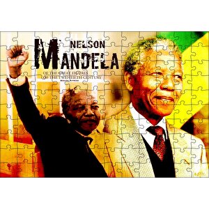 Nelson-mandela Yumruğu Havada Puzzle Yapboz Mdf Ahşap 120 Parça