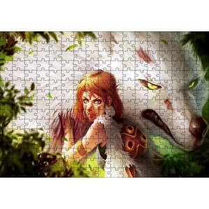 Prenses Mononoke 2019 Anime Karakter Puzzle Yapboz Mdf Ahşap 255 Parça