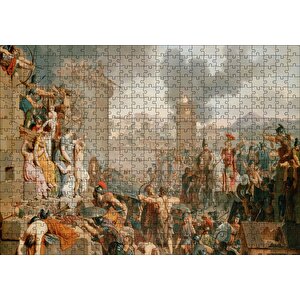 Roma Savaşları Görseli Puzzle Yapboz Mdf Ahşap 500 Parça